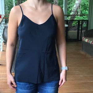 Navy Silk Cami - Ann Taylor